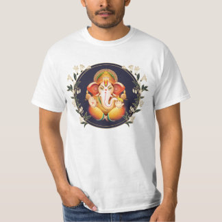 ガネーシャ ヒンドゥー スピリチュアルTシャツ Tシャツ