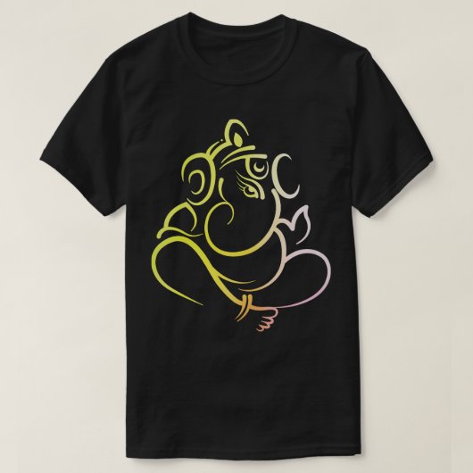 ガネーシュインディアンゾウ神 Tシャツ (デザイン正面)