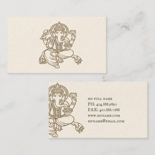 ガネーシュ名刺 名刺 (正面/裏面)