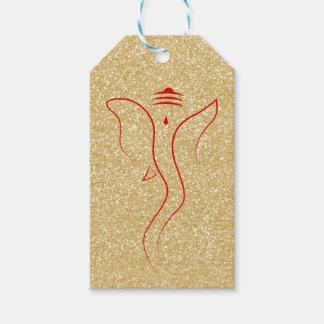 ガネーシュ金ゴールド ギフトタグ