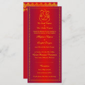 ガネーシュ | インディアン神結婚赤のラック プログラム (正面/裏面)