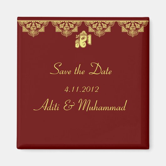 ガネーシュ ウェディング マグネット ギフト (正面)