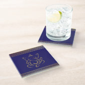 ガネーシュ ガラスコースター (アングル)