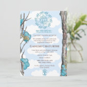 ガネーシュ・チャトゥルティ・プージャの蝶 招待状 (スタンド正面)