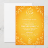 ガネーシュ・チャトゥルティ・プージャ 招待状 (正面/裏面)