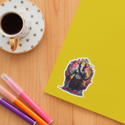 ガネーシュ ヒンズー教 ステッカー シール