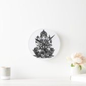 ガネーシュ ラウンド壁時計 (ホーム)