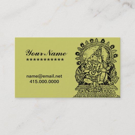 ガネーシュ 名刺 (正面)
