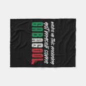 ガバゴルイタリアンプライドおもしろい引用文コロンバスデイG フリースブランケット (正面(横))