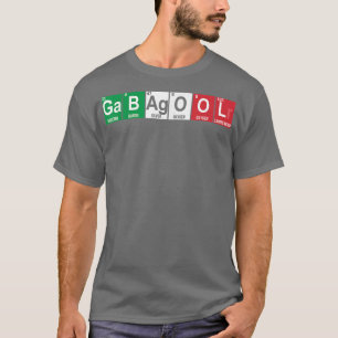 ガバゴール周期表科学カピコイタリアンラ8 Tシャツ