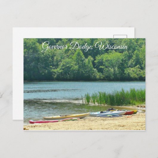ガバナーダッジウィスコンシン州パークハガキ ポストカード (正面/裏面)