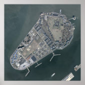 ガバナ島航空写真 ポスター (正面)