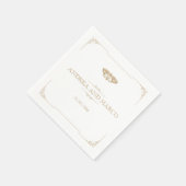 ガビクトリアンスエレガント・ゴシ結婚ック スタンダードカクテルナプキン (角)