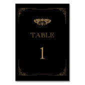 ガビクトリアンスエレガント・ゴシ結婚ック テーブルナンバー (正面)