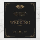 ガビクトリアンスヴィンテージゴシッ結婚クのワインラベル ワインラベル (シングルラベル)