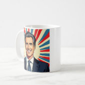 ガビンニューソム | カリフォルニア州お気に入りの知事 コーヒーマグカップ (正面左)