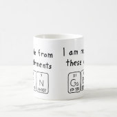 ガビン周期表名mug コーヒーマグカップ (中央)