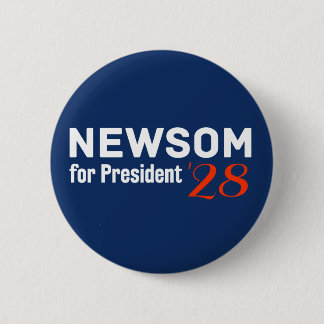ガビン・ニューサム大統領2028ボタン 缶バッジ