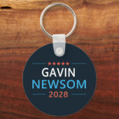 ガビン・ニューサム 2028 大統領 キーホルダー (裏面)