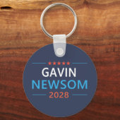 ガビン・ニューサム 2028 大統領 キーホルダー (正面)