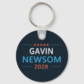 ガビン・ニューサム 2028 大統領 キーホルダー (裏面)