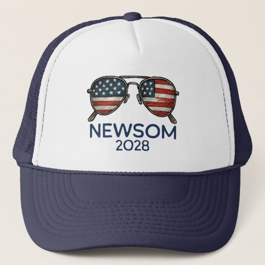 ガビン・ニューサム 2028 大統領 サングラス キャップ (正面)