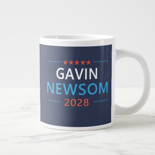 ガビン・ニューサム 2028 大統領 ジャンボコーヒーマグカップ (右)