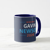ガビン・ニューサム 2028 大統領 マグカップ (正面右)