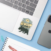ガビン・ニューサム 2028 抵抗 保護 守る シール (ノートパソコンとiPhone)