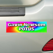 ガビン・ニューサム POTUS バンパーステッカー (車上)
