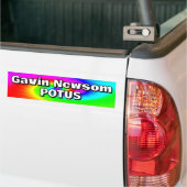 ガビン・ニューサム POTUS バンパーステッカー (トラック上)