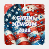 ガビン・ニューソム大統領の大統領 メタルオーナメント (裏面)