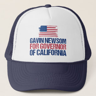 ガビン・ニューソム氏(カリフォルニア州知事選) キャップ