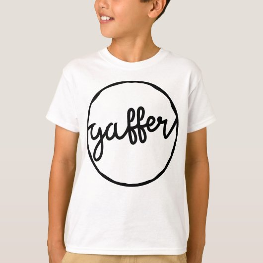 ガファー英国サッカースラング方言 Tシャツ (正面)