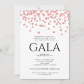 ガフォーマルラ企業のバラ金ゴールドグリッター紙吹雪 招待状 (正面)