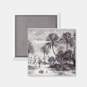 ガフサのオアシス：チュニス マグネット (正面/裏面)