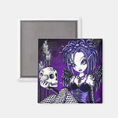 「ガブリエラ」ゴシックスカルエンジェルマグネット マグネット (正面/裏面)