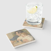 ガブリエルとジャン(ピエール=オーギュストルノアール) ストーンコースター (横)