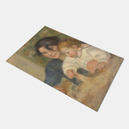 ガブリエルとジャン(ピエール=オーギュストルノアール) ドアマット