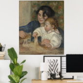 ガブリエルとジーンbyピエール・オーギュストルノアール ポスター (ホームオフィス)