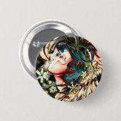 ガブリエルのクローズアップの薄暗がり 缶バッジ (正面&裏面)