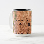 ガブリエルガルシアMarquezの落書き ツートーンマグカップ (正面左)