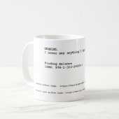 ガブリエル引用文「Finding Balance」 コーヒーマグカップ (正面左)