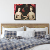 ガブリエル・デストレと彼女の姉妹の一人 キャンバスプリント (インサイチュ (寝室))