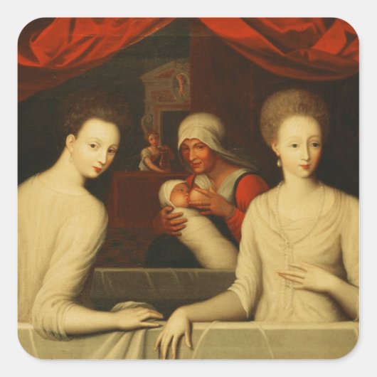 ガブリエル・デストレスと彼女の妹 スクエアシール (正面)