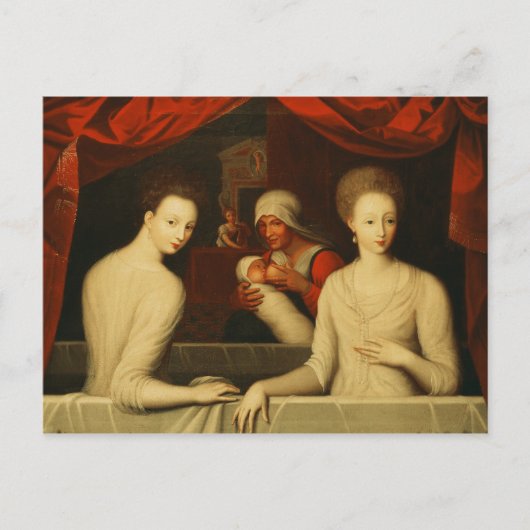 ガブリエル・デストレスと彼女の妹 ポストカード (正面)