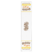 ガブル'til you wobble おもしろい秋友情 ショートテーブルランナー (正面)