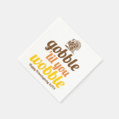 ガブル'til you wobble おもしろい秋友情 スタンダードカクテルナプキン (角)