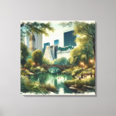 ガプストウブリッジセントラルパークニューヨークシティ キャンバスプリント (正面)