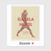 ガベラホテルアンゴラアフリカステッカー シール (シート)